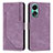 Funda de Cuero Cartera con Soporte Carcasa Y01X para Oppo A18 Morado