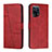 Funda de Cuero Cartera con Soporte Carcasa Y01X para Oppo Find X5 5G Rojo