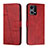 Funda de Cuero Cartera con Soporte Carcasa Y01X para Oppo Reno7 4G Rojo