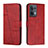 Funda de Cuero Cartera con Soporte Carcasa Y01X para Oppo Reno8 5G Rojo