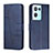 Funda de Cuero Cartera con Soporte Carcasa Y01X para Oppo Reno8 Pro+ Plus 5G Azul