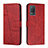 Funda de Cuero Cartera con Soporte Carcasa Y01X para Realme 8s 5G Rojo