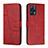 Funda de Cuero Cartera con Soporte Carcasa Y01X para Realme 9 4G Rojo