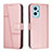 Funda de Cuero Cartera con Soporte Carcasa Y01X para Realme 9i 4G Oro Rosa