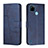 Funda de Cuero Cartera con Soporte Carcasa Y01X para Realme C21Y Azul