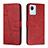 Funda de Cuero Cartera con Soporte Carcasa Y01X para Realme C30s Rojo