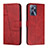 Funda de Cuero Cartera con Soporte Carcasa Y01X para Realme C35 Rojo