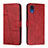 Funda de Cuero Cartera con Soporte Carcasa Y01X para Samsung Galaxy A03 Core Rojo