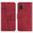 Funda de Cuero Cartera con Soporte Carcasa Y01X para Samsung Galaxy A03s Rojo