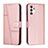 Funda de Cuero Cartera con Soporte Carcasa Y01X para Samsung Galaxy A13 4G Oro Rosa