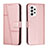 Funda de Cuero Cartera con Soporte Carcasa Y01X para Samsung Galaxy A23 4G Oro Rosa