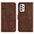 Funda de Cuero Cartera con Soporte Carcasa Y01X para Samsung Galaxy A52 4G Marron