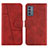 Funda de Cuero Cartera con Soporte Carcasa Y01X para Samsung Galaxy F34 5G Rojo