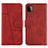 Funda de Cuero Cartera con Soporte Carcasa Y01X para Samsung Galaxy F42 5G Rojo