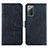 Funda de Cuero Cartera con Soporte Carcasa Y01X para Samsung Galaxy Note 20 5G Azul