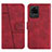 Funda de Cuero Cartera con Soporte Carcasa Y01X para Samsung Galaxy S20 Ultra 5G Rojo