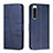 Funda de Cuero Cartera con Soporte Carcasa Y01X para Sony Xperia 5 IV Azul