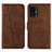 Funda de Cuero Cartera con Soporte Carcasa Y01X para Xiaomi Mi 11T 5G Marron