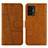 Funda de Cuero Cartera con Soporte Carcasa Y01X para Xiaomi Mi 11T 5G Marron Claro