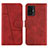 Funda de Cuero Cartera con Soporte Carcasa Y01X para Xiaomi Mi 11T 5G Rojo