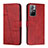 Funda de Cuero Cartera con Soporte Carcasa Y01X para Xiaomi Poco M4 Pro 5G Rojo