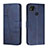 Funda de Cuero Cartera con Soporte Carcasa Y01X para Xiaomi Redmi 9 Activ Azul