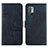 Funda de Cuero Cartera con Soporte Carcasa Y01X para Xiaomi Redmi Note 10 5G Azul