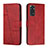 Funda de Cuero Cartera con Soporte Carcasa Y01X para Xiaomi Redmi Note 11S 4G Rojo