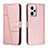 Funda de Cuero Cartera con Soporte Carcasa Y01X para Xiaomi Redmi Note 12 Pro 5G Oro Rosa