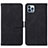 Funda de Cuero Cartera con Soporte Carcasa Y02B para Apple iPhone 13 Pro Max Negro