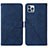 Funda de Cuero Cartera con Soporte Carcasa Y02B para Apple iPhone 14 Pro Azul