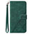 Funda de Cuero Cartera con Soporte Carcasa Y02B para Google Pixel 8 5G Verde