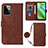 Funda de Cuero Cartera con Soporte Carcasa Y02B para Motorola Moto G Power 5G (2023) Marron