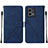 Funda de Cuero Cartera con Soporte Carcasa Y02B para Motorola Moto G Stylus (2023) 4G Azul