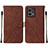 Funda de Cuero Cartera con Soporte Carcasa Y02B para Motorola Moto G Stylus (2023) 4G Marron