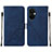 Funda de Cuero Cartera con Soporte Carcasa Y02B para OnePlus Nord N30 5G Azul