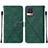 Funda de Cuero Cartera con Soporte Carcasa Y02B para Realme 8 4G Verde