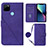 Funda de Cuero Cartera con Soporte Carcasa Y02B para Realme C21Y Morado