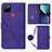 Funda de Cuero Cartera con Soporte Carcasa Y02B para Realme C25 Morado