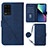 Funda de Cuero Cartera con Soporte Carcasa Y02B para Realme Q3 5G Azul