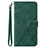 Funda de Cuero Cartera con Soporte Carcasa Y02B para Samsung Galaxy M33 5G Verde