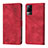 Funda de Cuero Cartera con Soporte Carcasa Y02B para Vivo V21e 4G Rojo