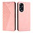 Funda de Cuero Cartera con Soporte Carcasa Y02X para Huawei Honor X5 Plus Oro Rosa