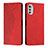 Funda de Cuero Cartera con Soporte Carcasa Y02X para Motorola Moto E32 Rojo