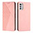 Funda de Cuero Cartera con Soporte Carcasa Y02X para Motorola Moto E32s Oro Rosa