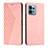 Funda de Cuero Cartera con Soporte Carcasa Y02X para Motorola Moto Edge Plus (2023) 5G Oro Rosa