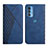 Funda de Cuero Cartera con Soporte Carcasa Y02X para Motorola Moto Edge S Pro 5G Azul