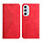 Funda de Cuero Cartera con Soporte Carcasa Y02X para Motorola Moto Edge X30 5G Rojo