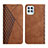 Funda de Cuero Cartera con Soporte Carcasa Y02X para Motorola Moto G100 5G Marron