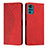 Funda de Cuero Cartera con Soporte Carcasa Y02X para Motorola Moto G22 Rojo